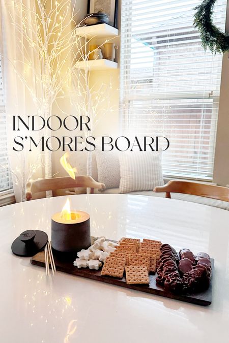 Fun indoor s’mores board for the fam! 

#LTKfamily #LTKhome #LTKparties