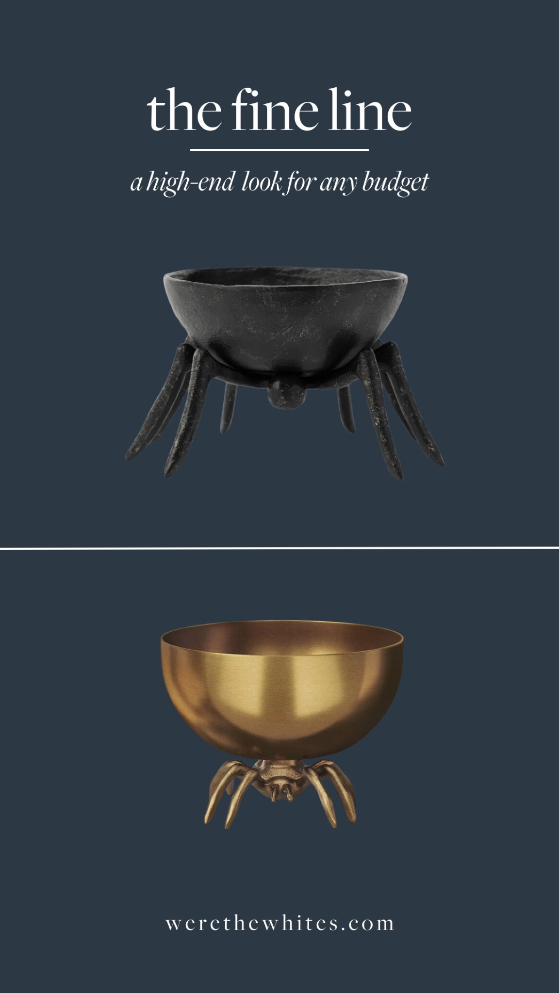 I’m starting to build an elevated collection of Halloween finds for our home, and I couldn’t be more surprised when I saw this gold spider bowl at Target over the weekend—almost identical to this black McGee & Co. one! Love the price point on this Target option—$10 vs $68!

#LTKHome #LTKSeasonal #LTKStyleTip