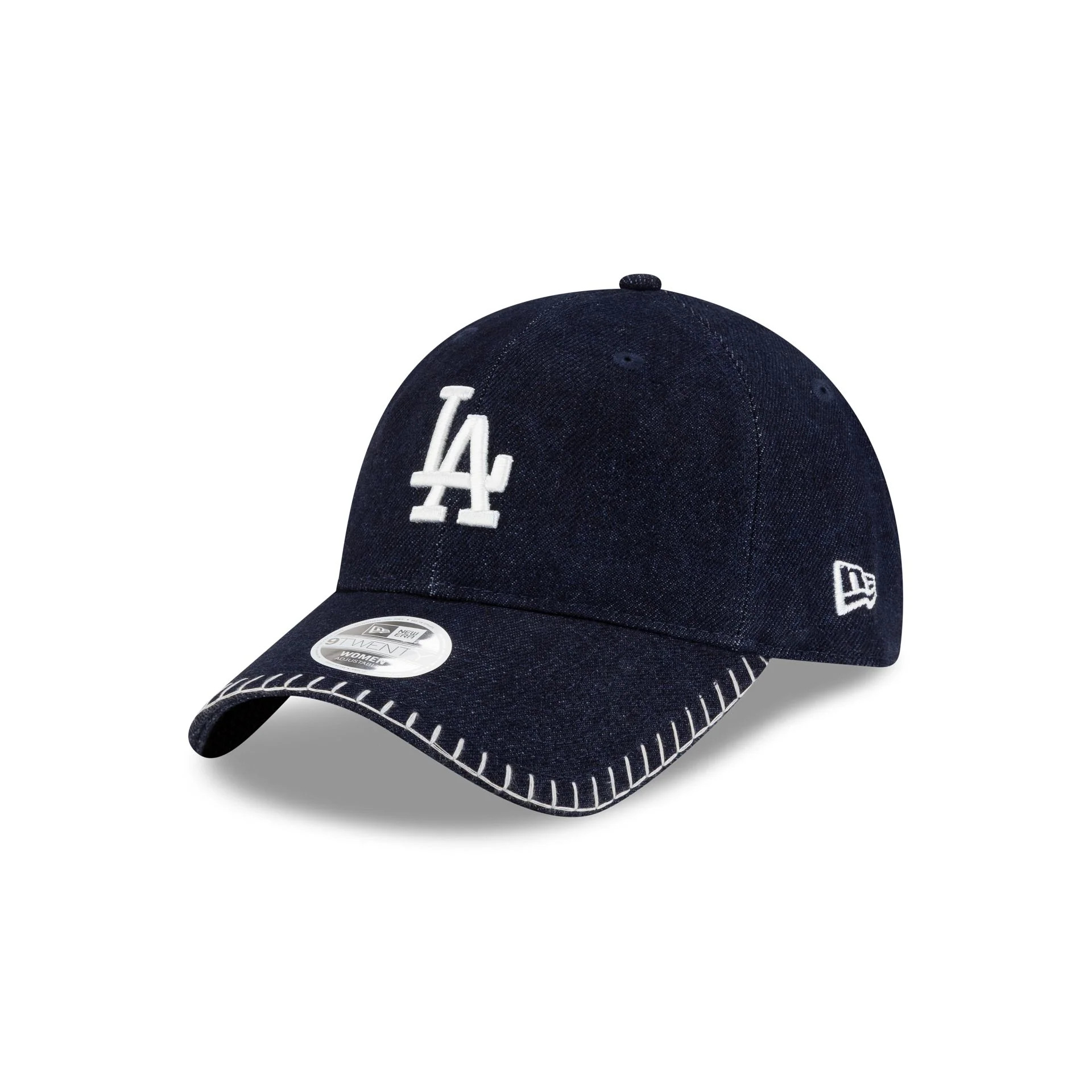 Los Angeles Dodgers Navy Denim Stitch Women's 9TWENTY Adjustable Hat | New Era (US)