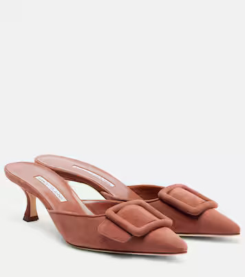 Maysale 50 suede mules | Mytheresa (UK)