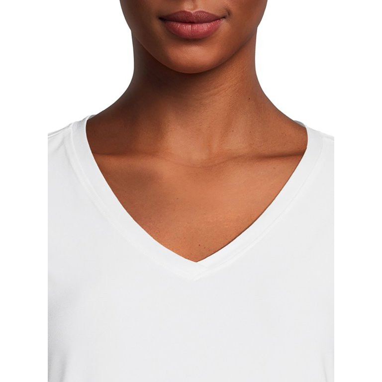 No Boundaries Juniors Brushed V-Neck T-Shirt, 2 Pack | Walmart (US)