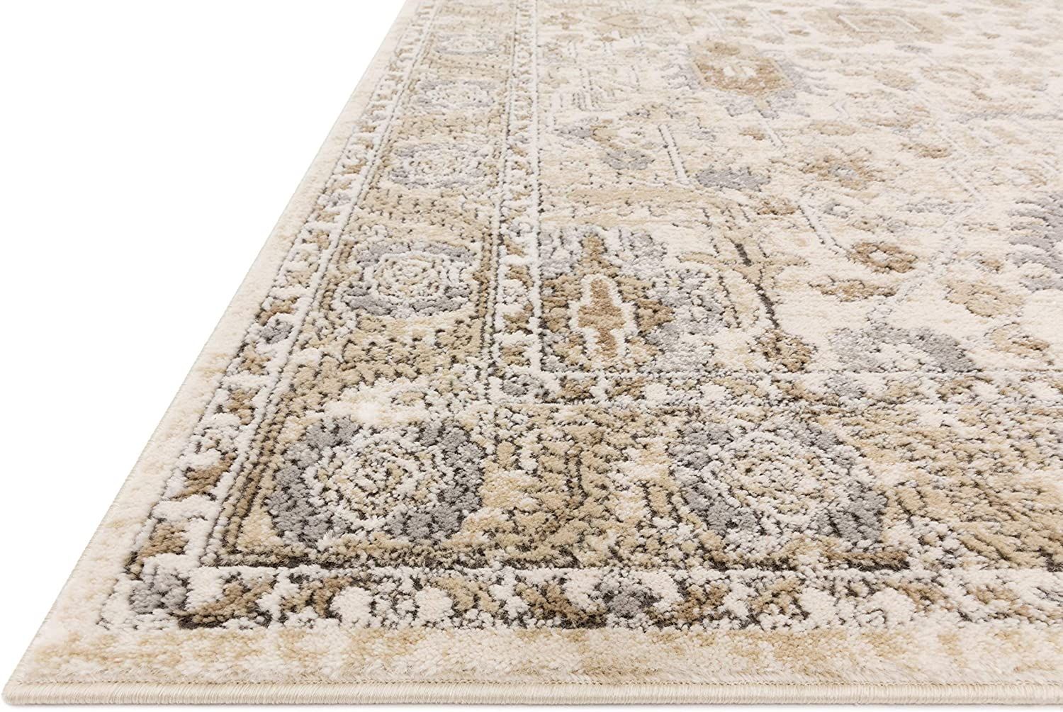 Loloi II Teagan Area Rug, 5'-3" x 7'-6", Ivory/Sand | Amazon (US)