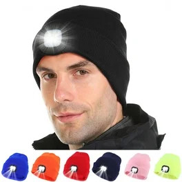 Viworld Unisex Bluetooth Beanie Hat with Light,4 LED USB Rechargeable Wireless Headphones Tech Ca... | Walmart (US)