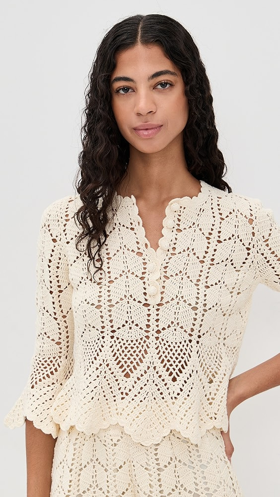 Awaken Lace Crochet Top | Shopbop