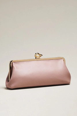 Claire Vegan-Leather Turnlock Clutch | Anthropologie (US)