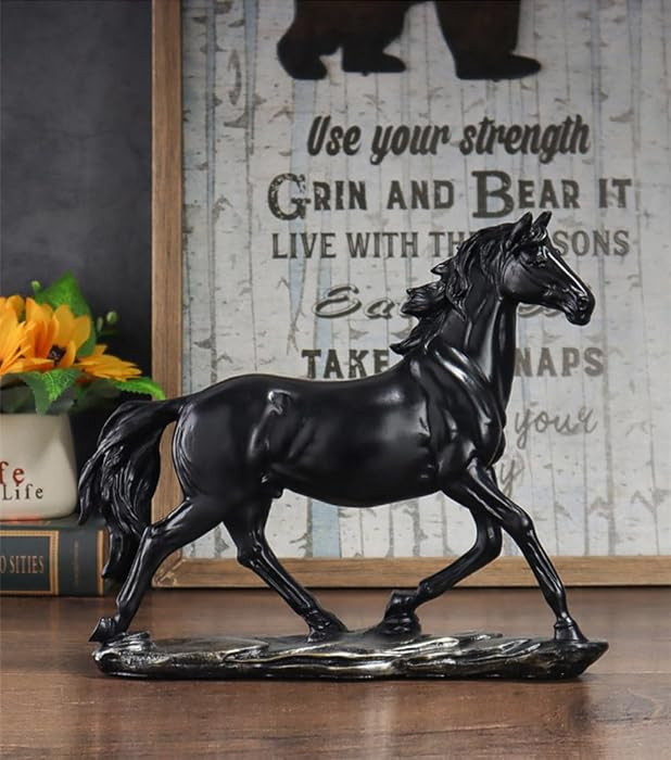 Horse Resin Statue,Home Animal Decor,Horse Art Figurine Decorative Sculpture,for Home Office Deco... | Amazon (US)