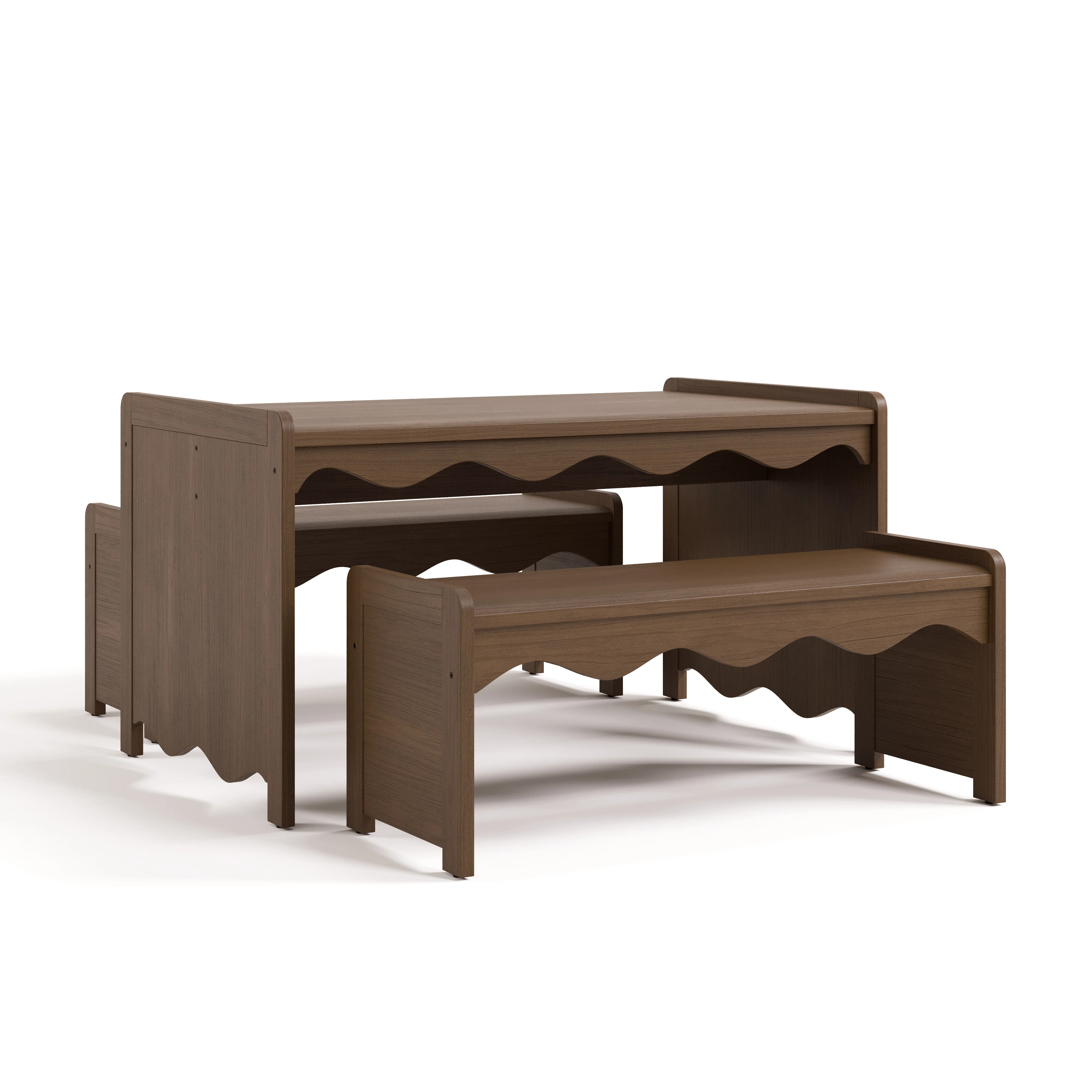 Casablanca Deluxe Montessori Indoor Kids Table And Bench Set | Wayfair North America