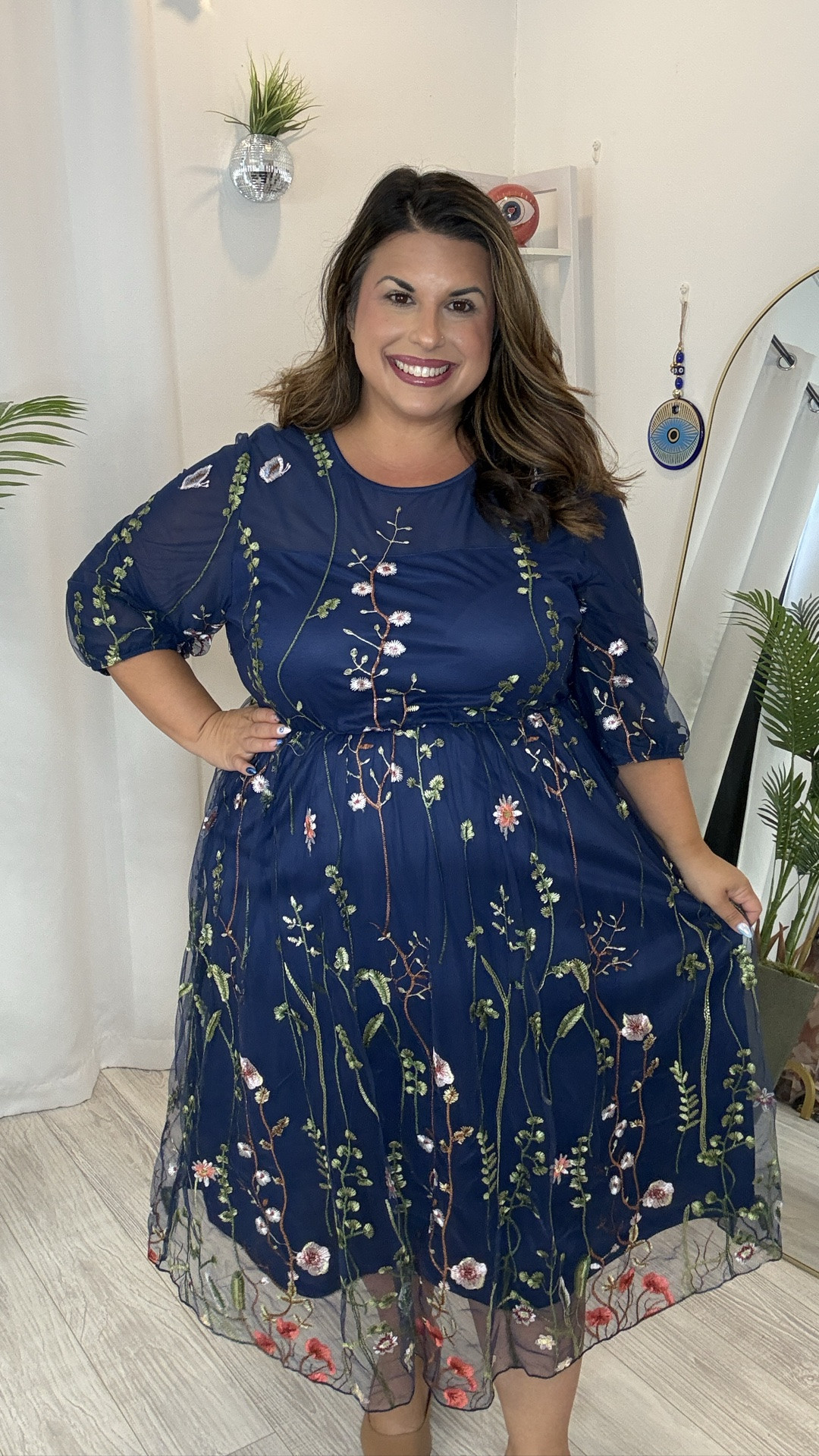 Arm coverage and zero shapewear necessary with a dress like this for your next event

#LTKPlusSize #LTKOver40