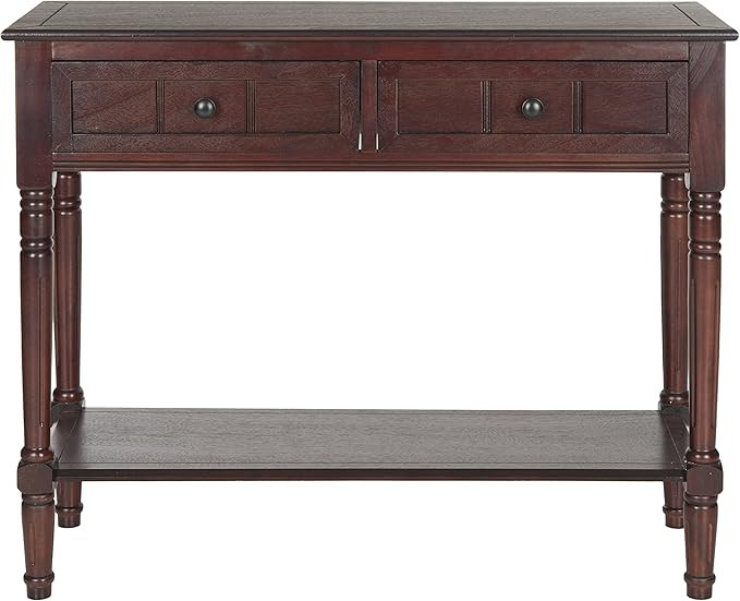 Safavieh American Homes Collection Samantha Dark Cherry 2-Drawer Console Table | Amazon (US)