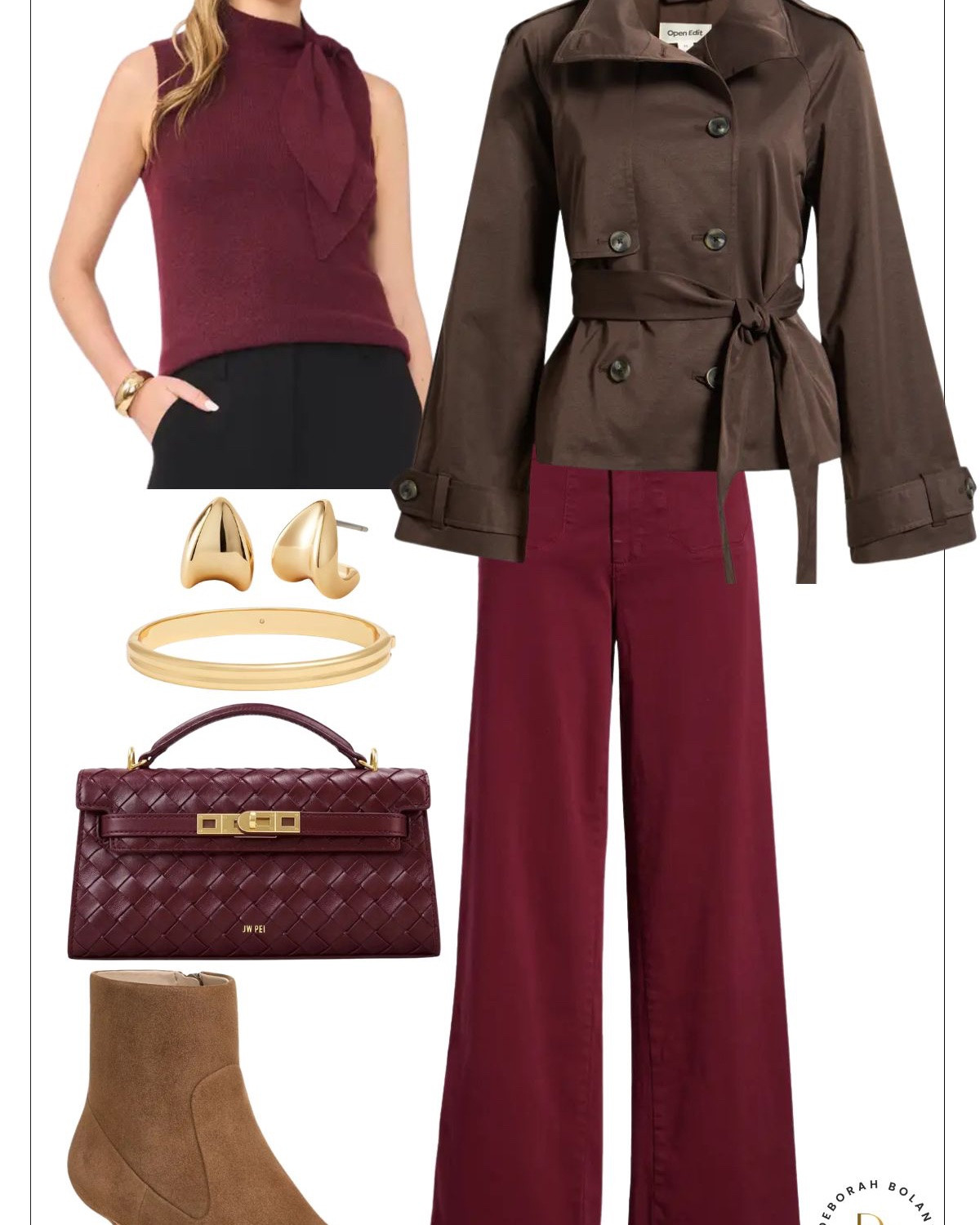 A burgundy sweater is one of those pieces that instantly makes any outfit feel like fall 🍂❤️ Dress it up, keep it casual, or layer it with your favorite staples—it’s so easy to wear. Four ways to style one sweater… which look is your favorite? ✨

#LTKSeasonal #LTKOver40 #LTKSaleAlert