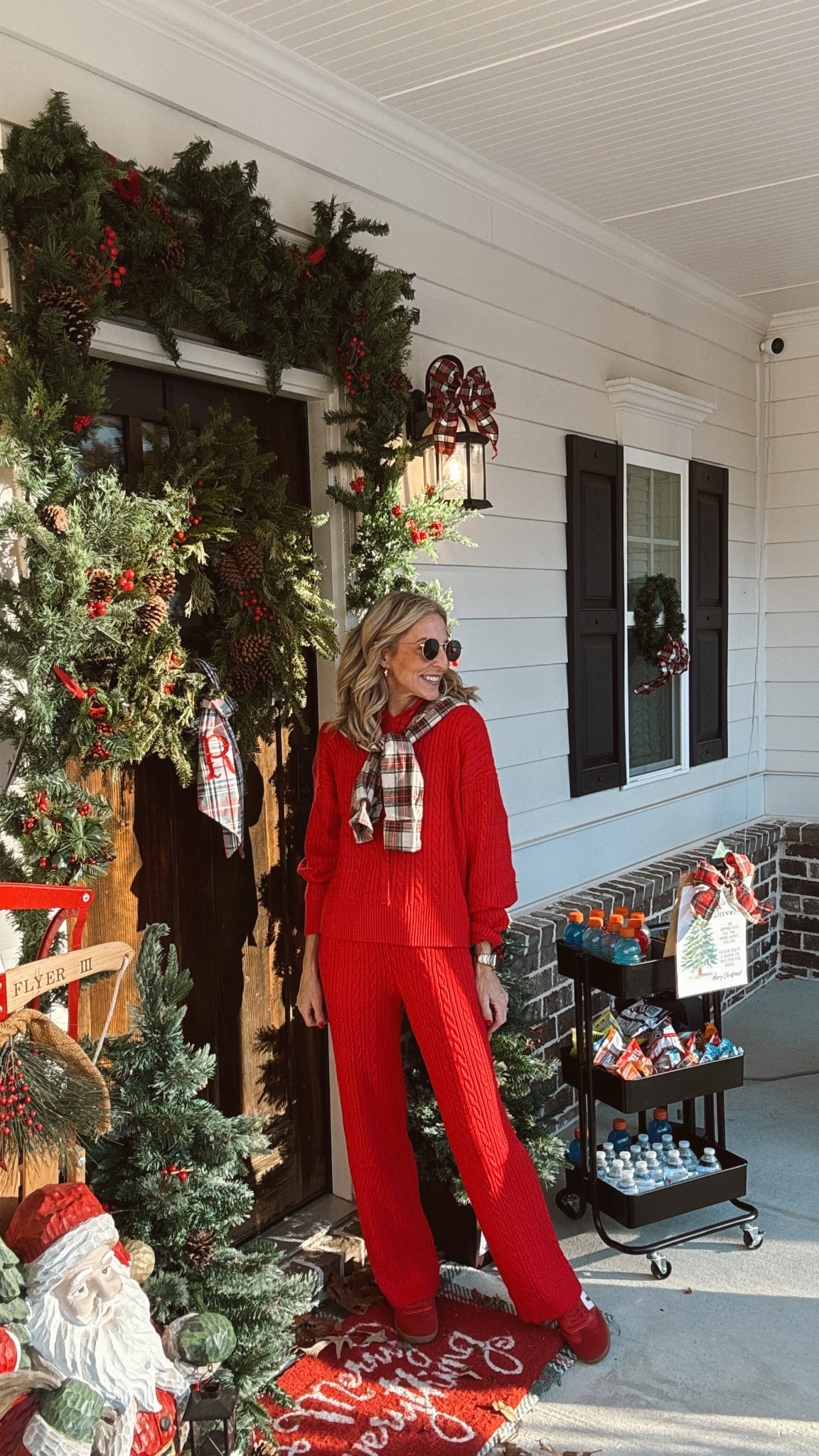 This cozy Walmart knit set is that good. I loved it so much in navy that I went back and grabbed it in red—and I’m so glad I did. It’s incredibly comfortable, still in stock, and easily carries you straight into Valentine’s Day. ❤️

Both pieces are under $25 (under $30 total!), and I’m wearing a size small in both. Cute, cozy, affordable, and perfect for everyday wear—this is one of those sets you’ll reach for again and again.