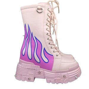 Anthony Wang MTF Pink Flame Boots size 8.5 NO STOCK PHOTOS | Poshmark