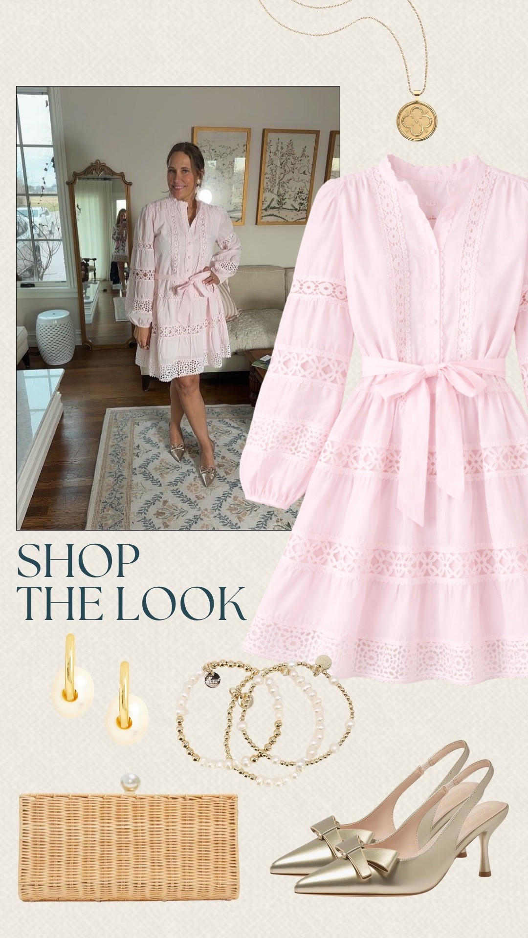 We are loving this soft pink moment for spring days. This Benaar LA dress is feminine and polished. Pair it with gold accessories for the sweetest finishing touch.

#LTKMidsize #LTKOver40 #LTKSeasonal