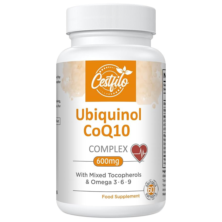 Ubiquinol CoQ10 600mg Softgels - Active Form of CoQ10 Plus Vitamin E & Omega 3 6 9 - Advanced Ant... | Amazon (UK)