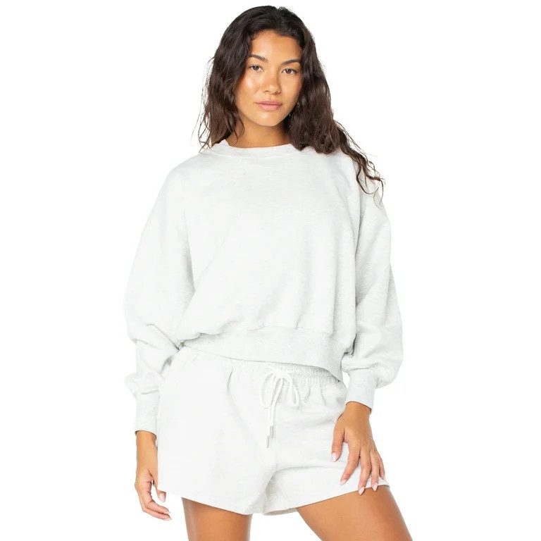 Celebrity Pink Womens 3.5 inch Oversized Boyfriend Fleece Shorts | Walmart (US)