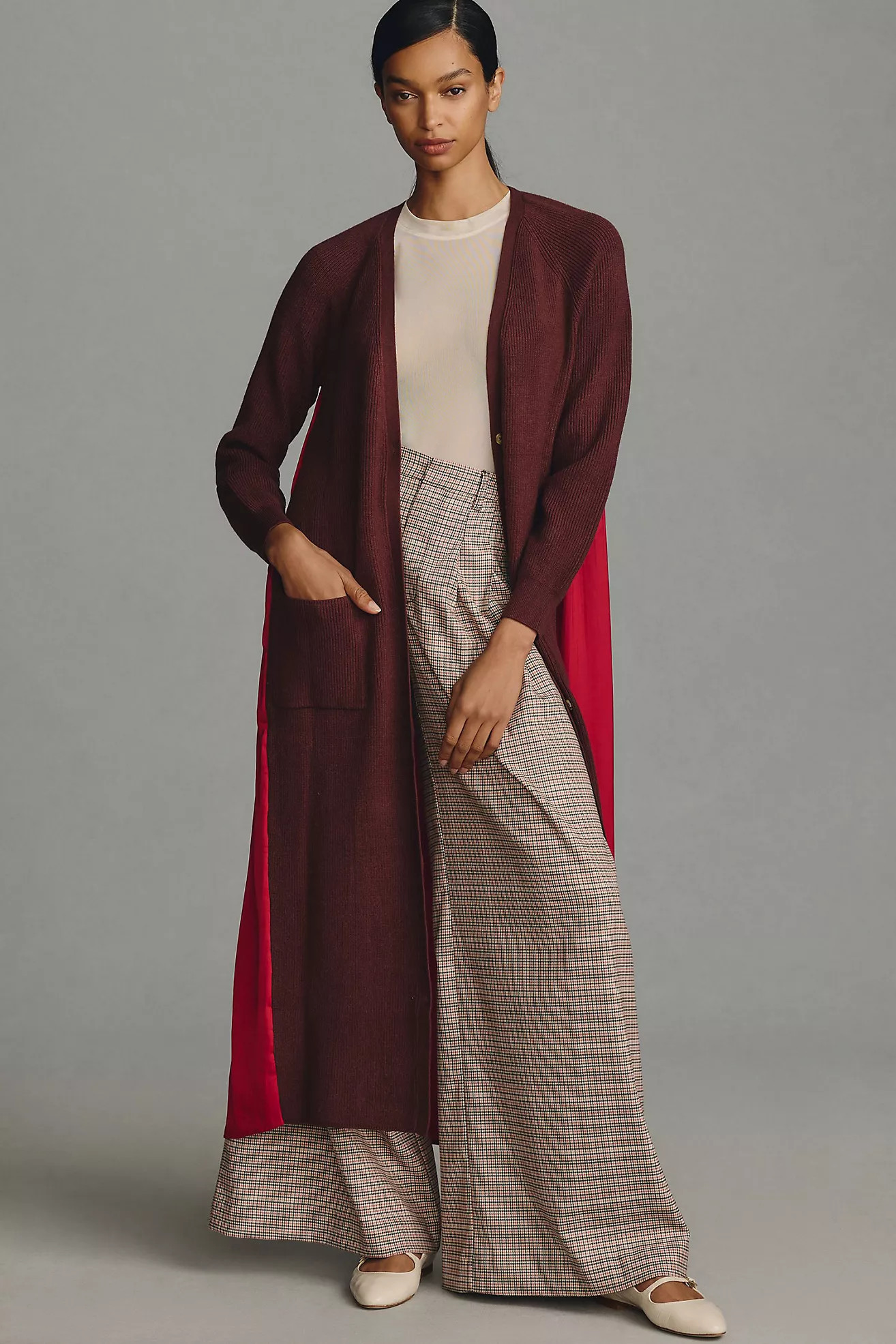 Long Twofer Cardigan Sweater | Anthropologie (US)