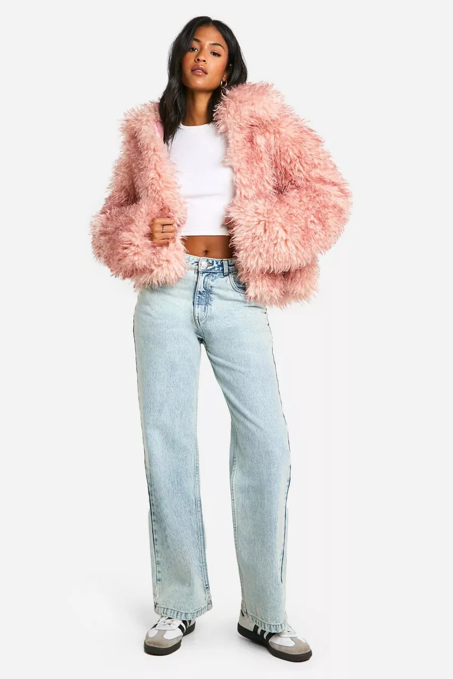 Tall Kunstpelzmantel | Boohoo.com (DE)