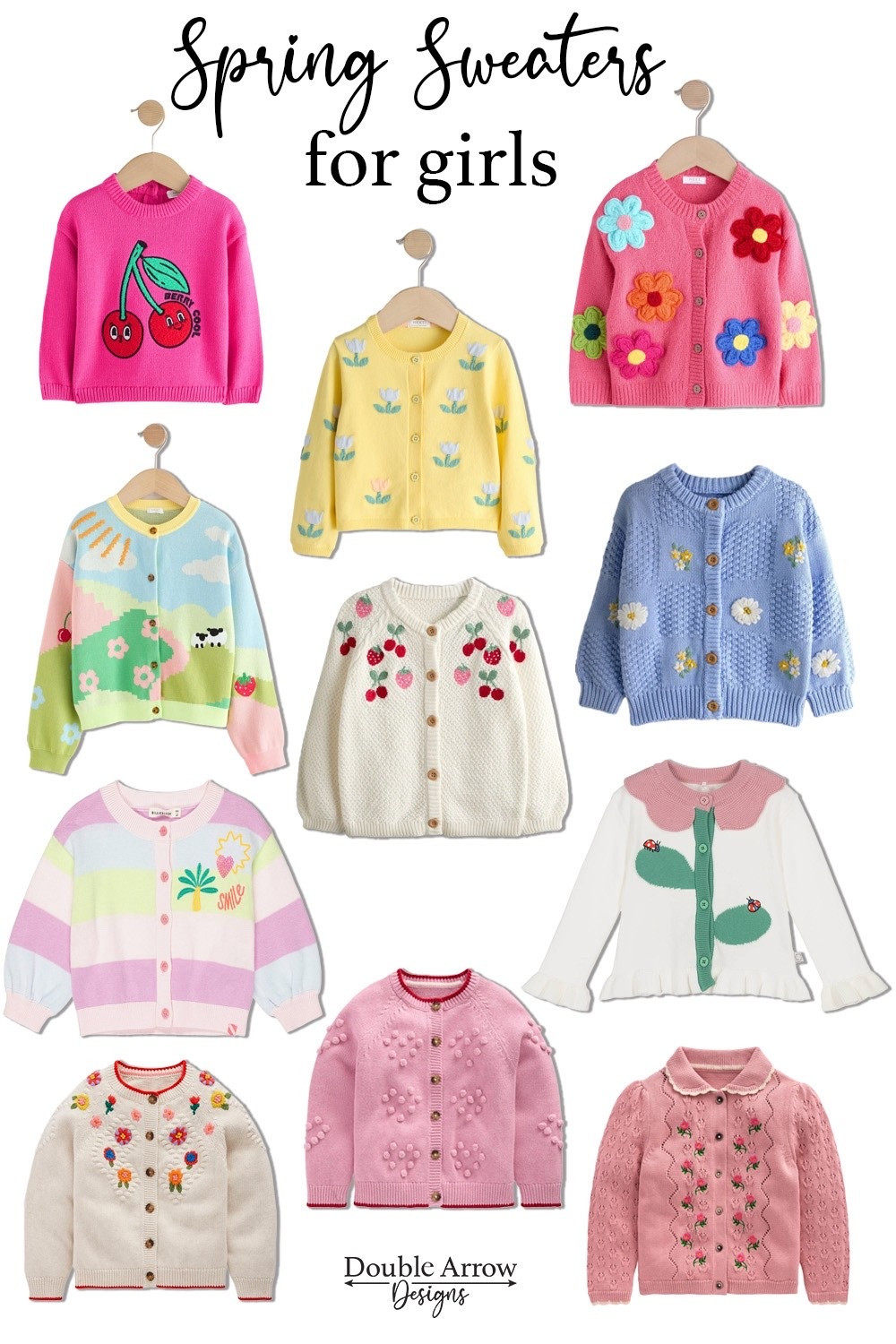 Bespoke novelty spring sweaters that are the perfect layering piece this spring for any girls closet. Infant sweaters are the perfect gift. Once outgrown can be repurposed for a keepsake as a pillow. Will do a video on this soon! All links below 

#LTKHome #LTKSeasonal #LTKKids