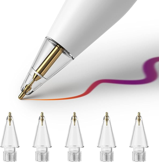 Upgraded 6Pack Apple Pencil Tips for Apple Pencil 1st/2nd Generation, Pencil Tips No Wear Out iPa... | Amazon (US)
