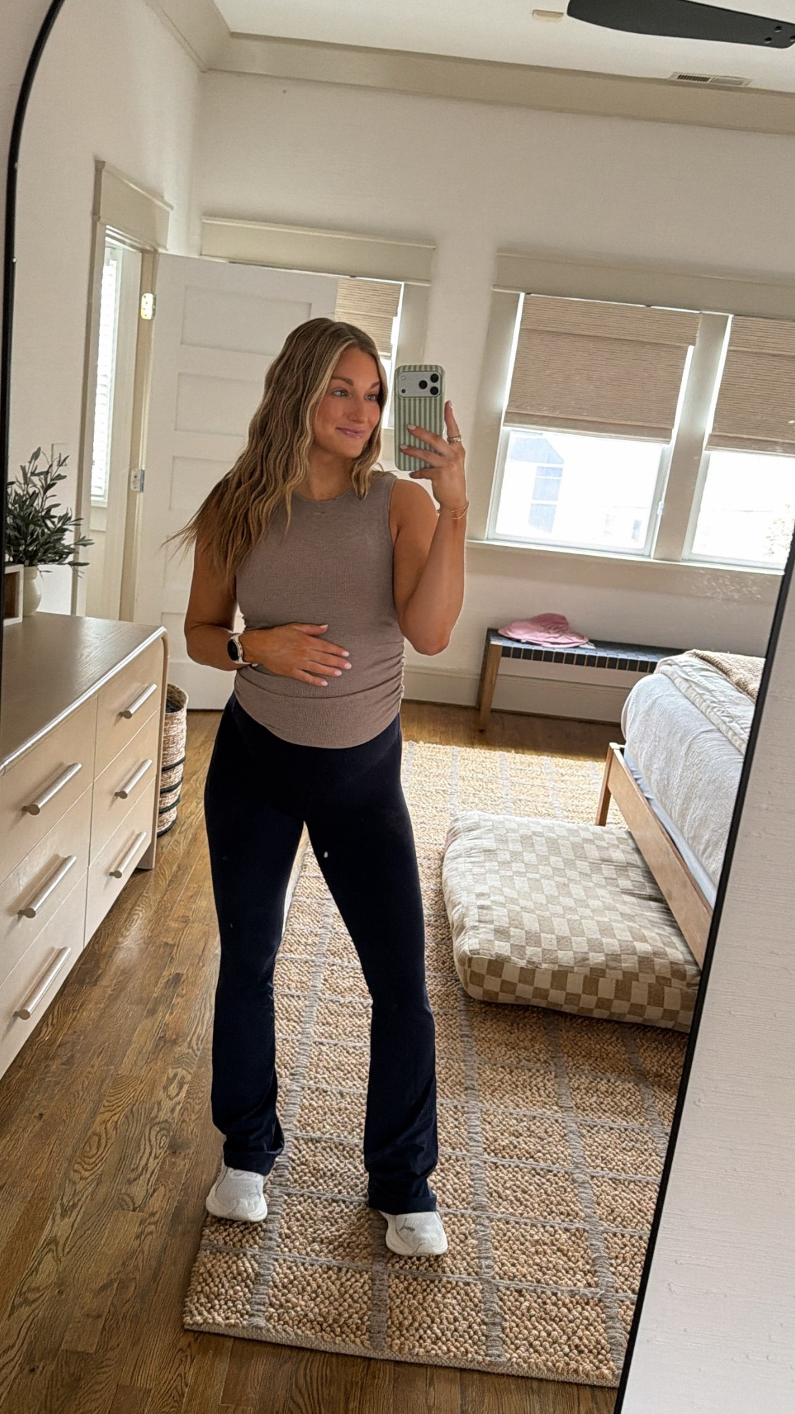 Size medium in both the tank and pants! 

#LTKTall #LTKActive #LTKBump