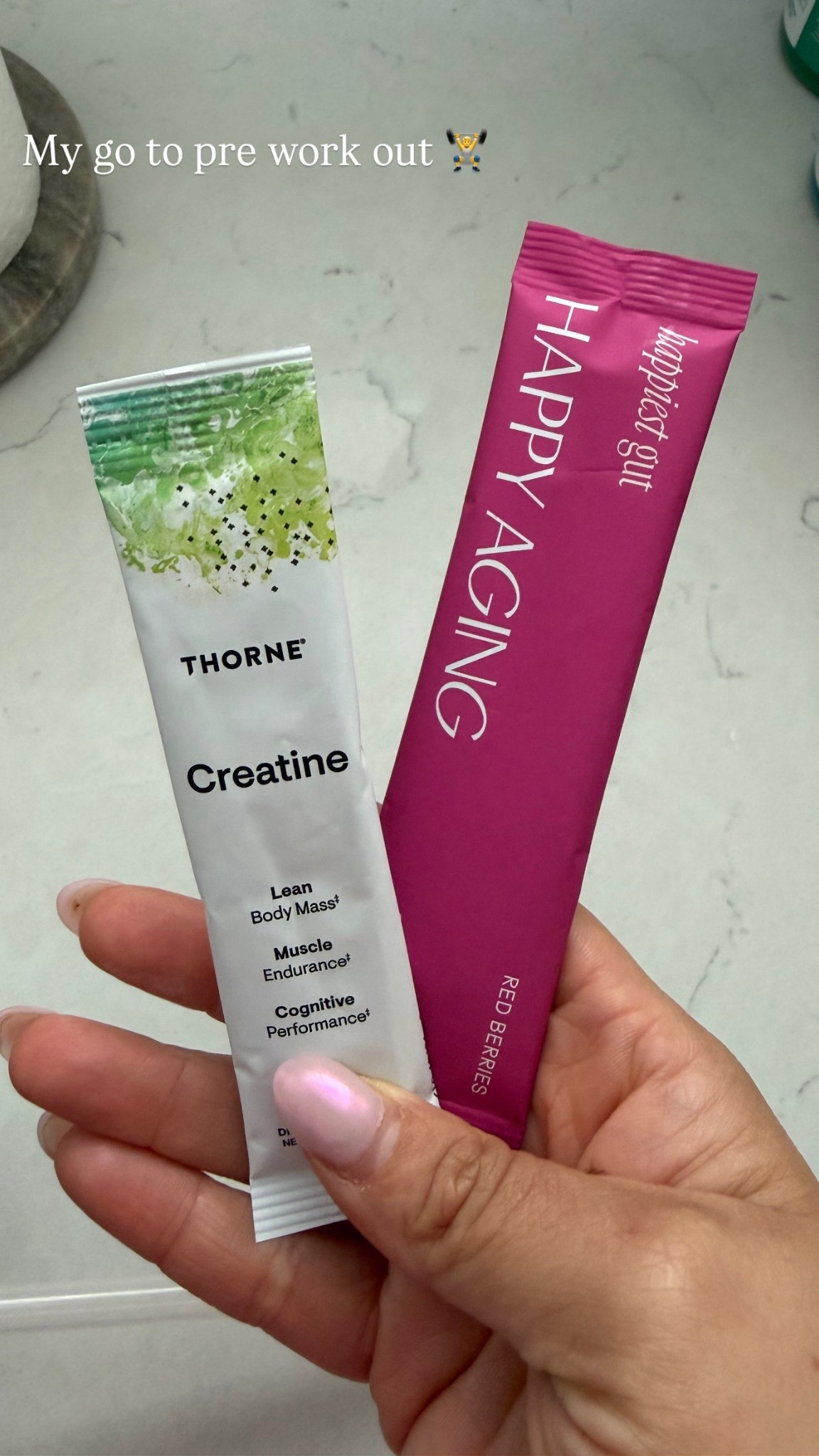 Love the throne cresting for lean muscle build and the happy aging hydration stick for my electrolytes 

#LTKfitnessgoals #LTKmorningroutine #LTKdayinmylife