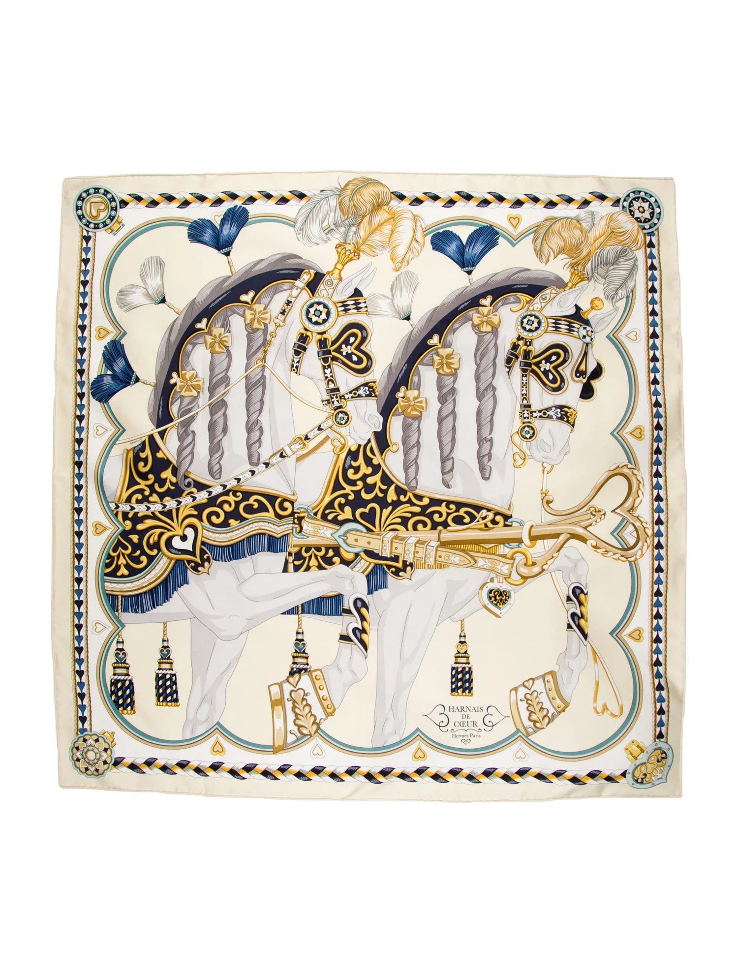 Harnais De Coeur Silk Scarf w/ Tags | The RealReal