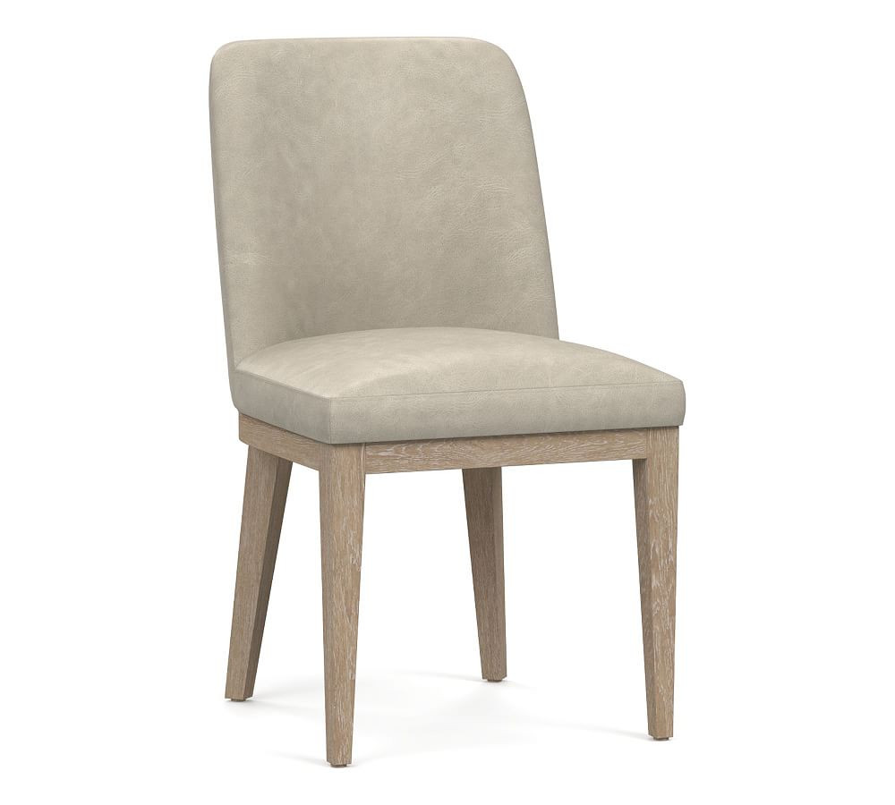 Layton Leather Dining Chair | Pottery Barn CA