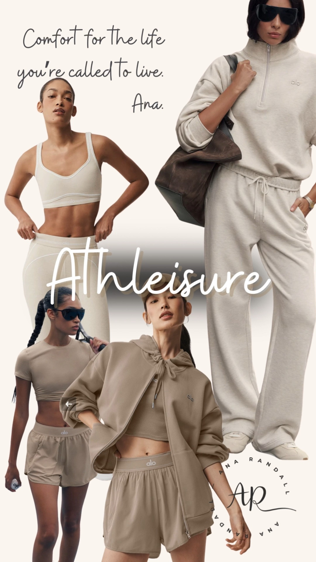 Neutral athleisure I actually live in 🤍

As a mom, I’m always choosing pieces that feel comfortable but still look put together — and athleisure has truly become my everyday uniform. These are the kind of outfits I reach for on busy days, school runs, or even just at home.

Pieces in this collage:
• sports bra
• high-waisted leggings
• cropped workout top
• athletic shorts
• zip-up hoodie
• oversized sweatshirt
• jogger sweatpants
• crew socks
• neutral sneakers

Everything is linked on my LTK for you 🤍

XOXO,
Ana Randall 💗


#LTKootd #LTKActive #LTKmomlife