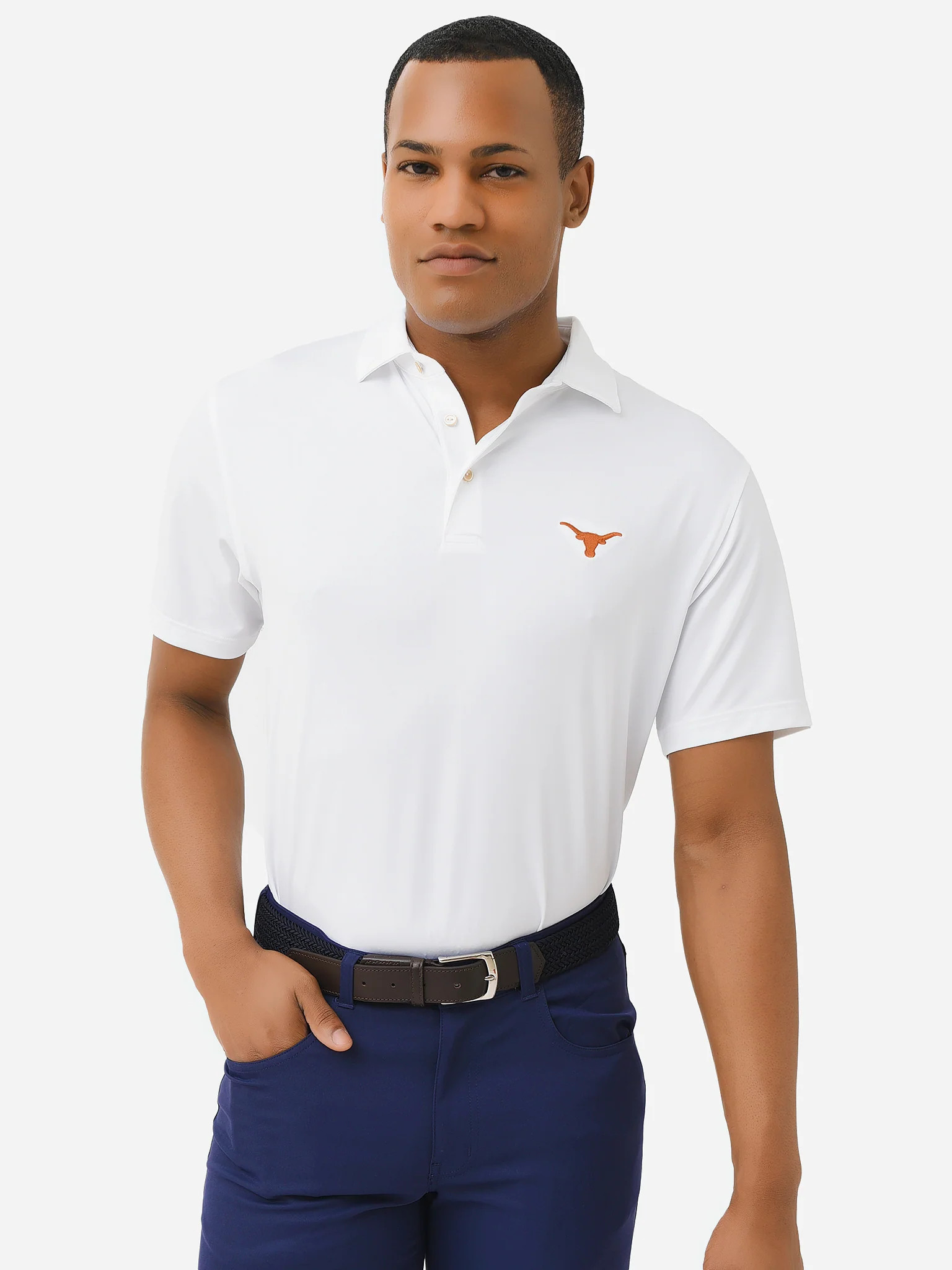 Peter Millar Collegiate Men's Solid Performance Jersey Polo | Saint Bernard