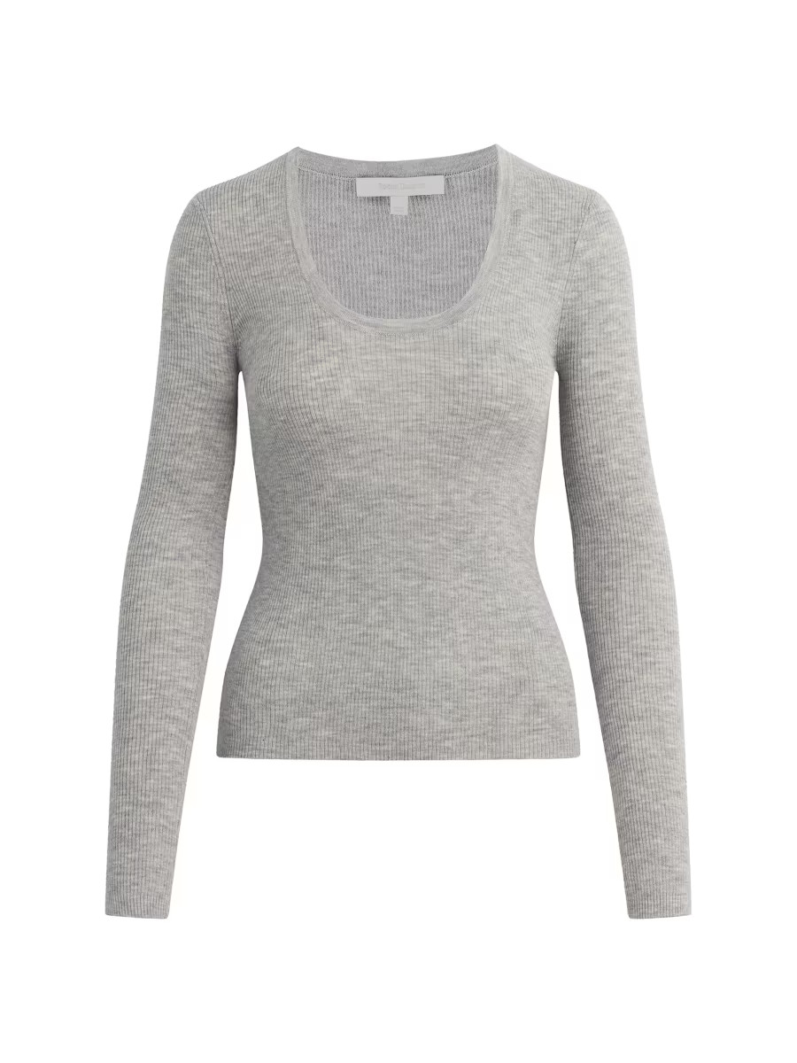 Take It Easy Extrafine Merino Wool Scoopneck Top | Saks Fifth Avenue
