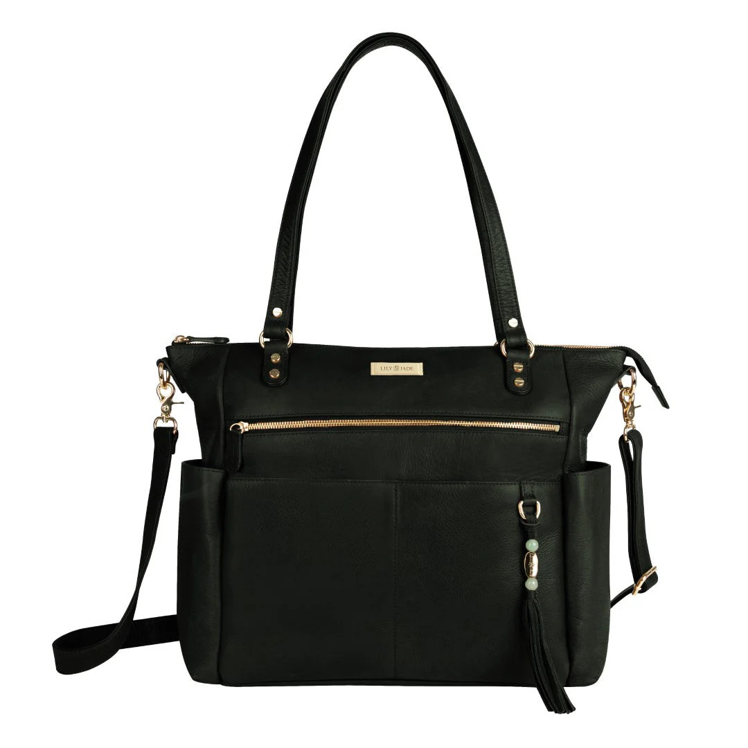 The New Sarah Grace - Black Leather | Lily Jade