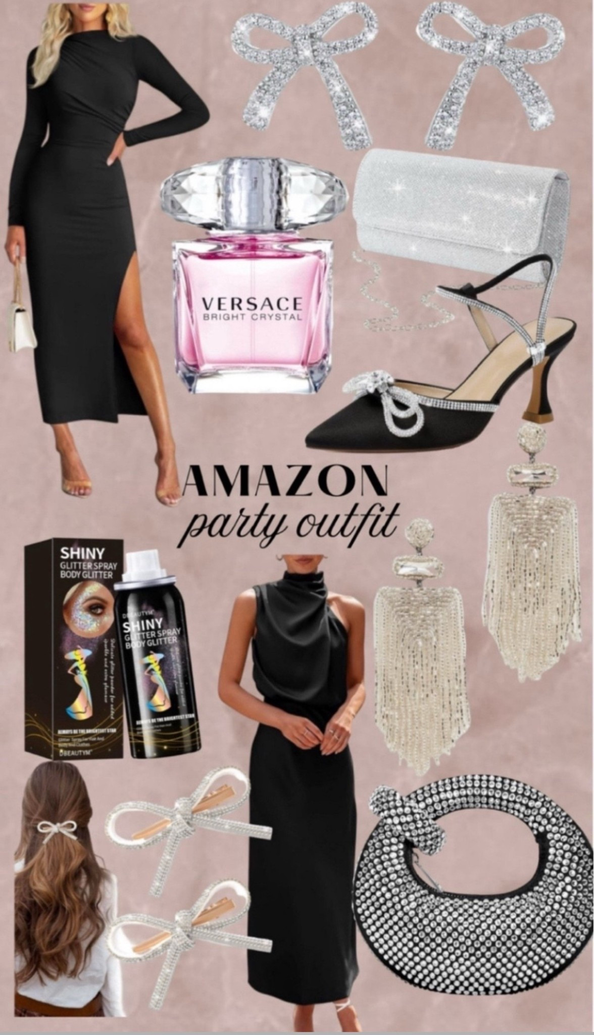 Holiday party outfit 🎀✨#holidayparty #partyoutfit #holidaypartyoutfit #nyeoutfit #newyearseveoutfit #partydress #amazonholidaypartyoutfit #amazonholiday 

#LTKStyleTip #LTKHoliday