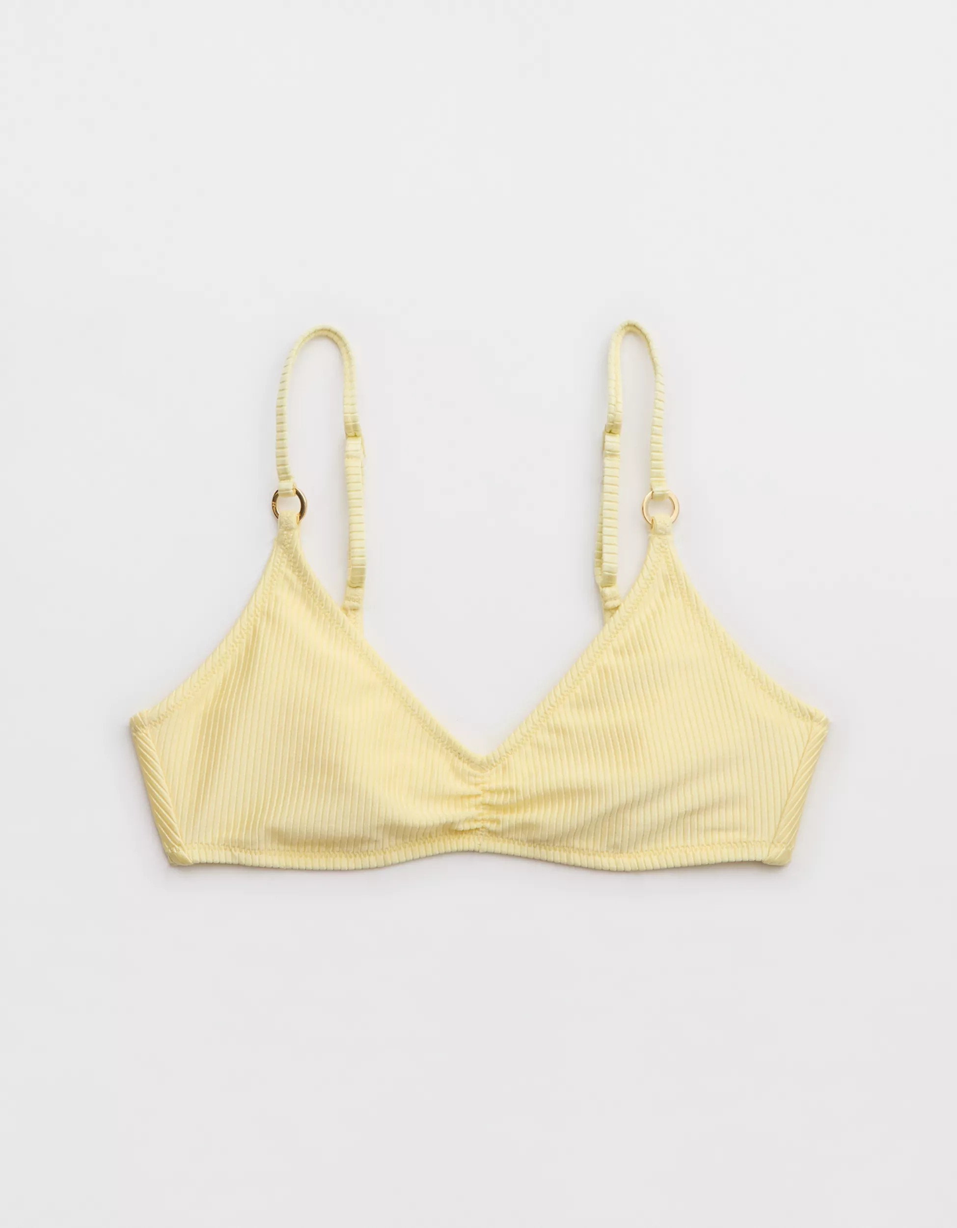 Aerie Beach Babe Shine Rib Voop Bikini Top | Aerie