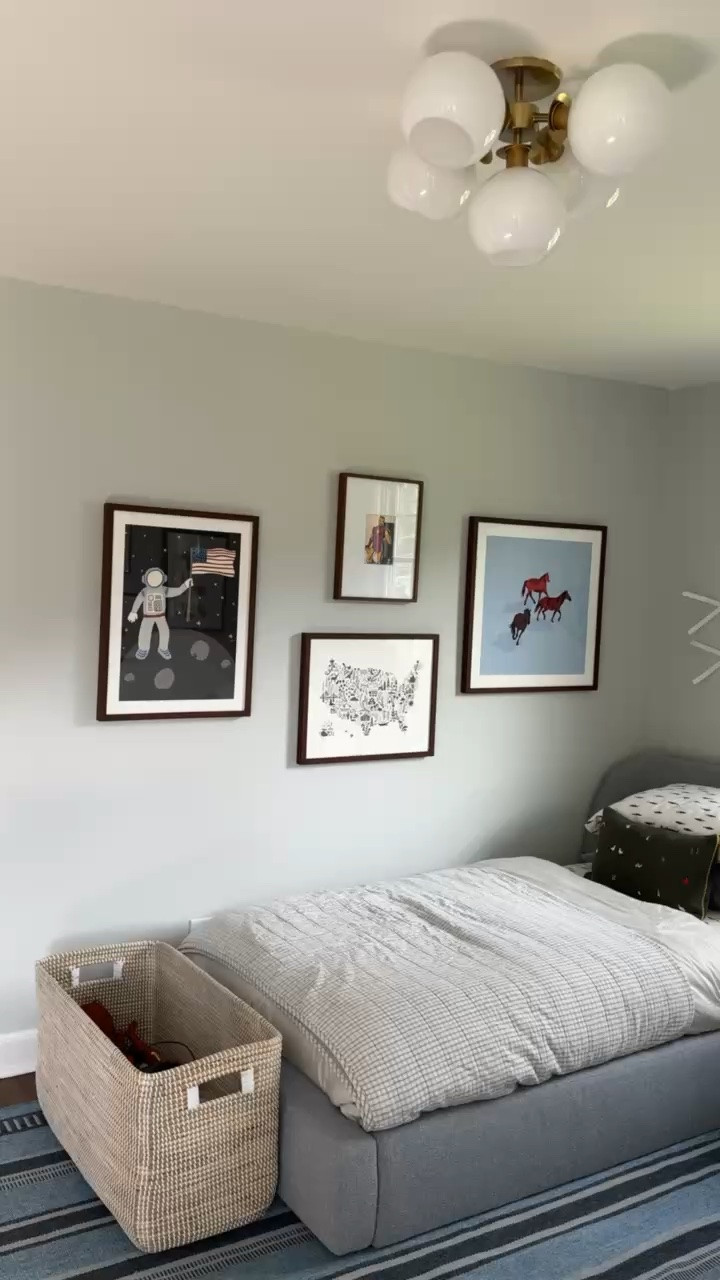 A boys’ room gallery wall is one of my favorite ways to bring personality into a space. I love mixing playful artwork, personalized pieces, and classic frames for a look that feels fun now but elevated enough to grow with them.

boys room gallery wall, boys bedroom decor, kids gallery wall, boys wall art, shared boys bedroom, kids room inspiration, personalized wall art, playful bedroom decor, framed art prints, timeless kids room design, boys bedroom makeover, girlonthehudson