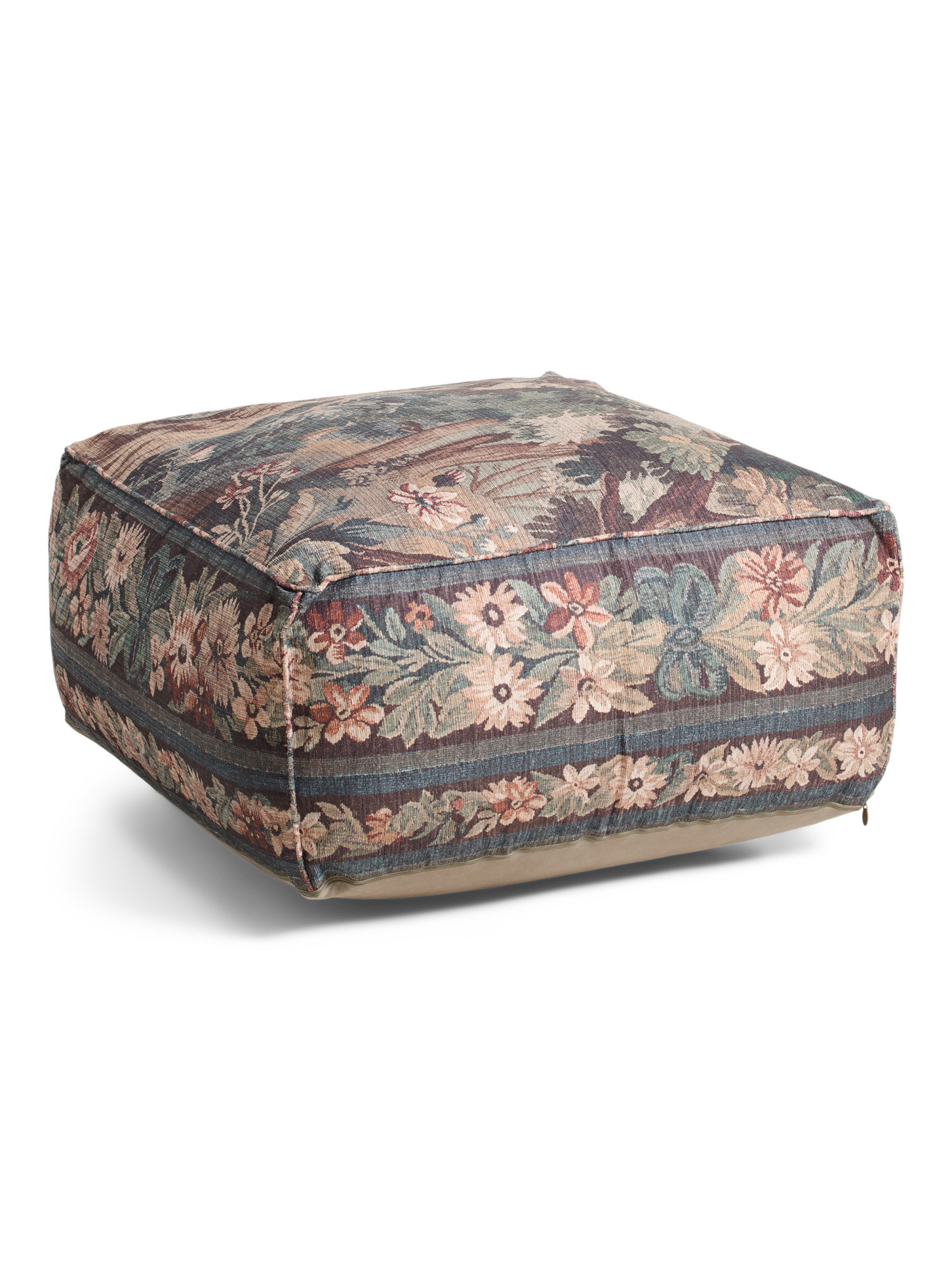 36x36 Forest Floral Tapestry Oversized Pouf | Poufs & Ottomans  | Marshalls | Marshalls