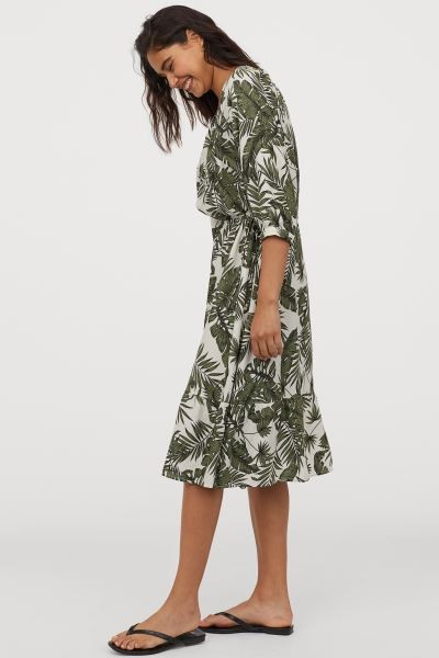 Cream/leaf print | H&M (US + CA)
