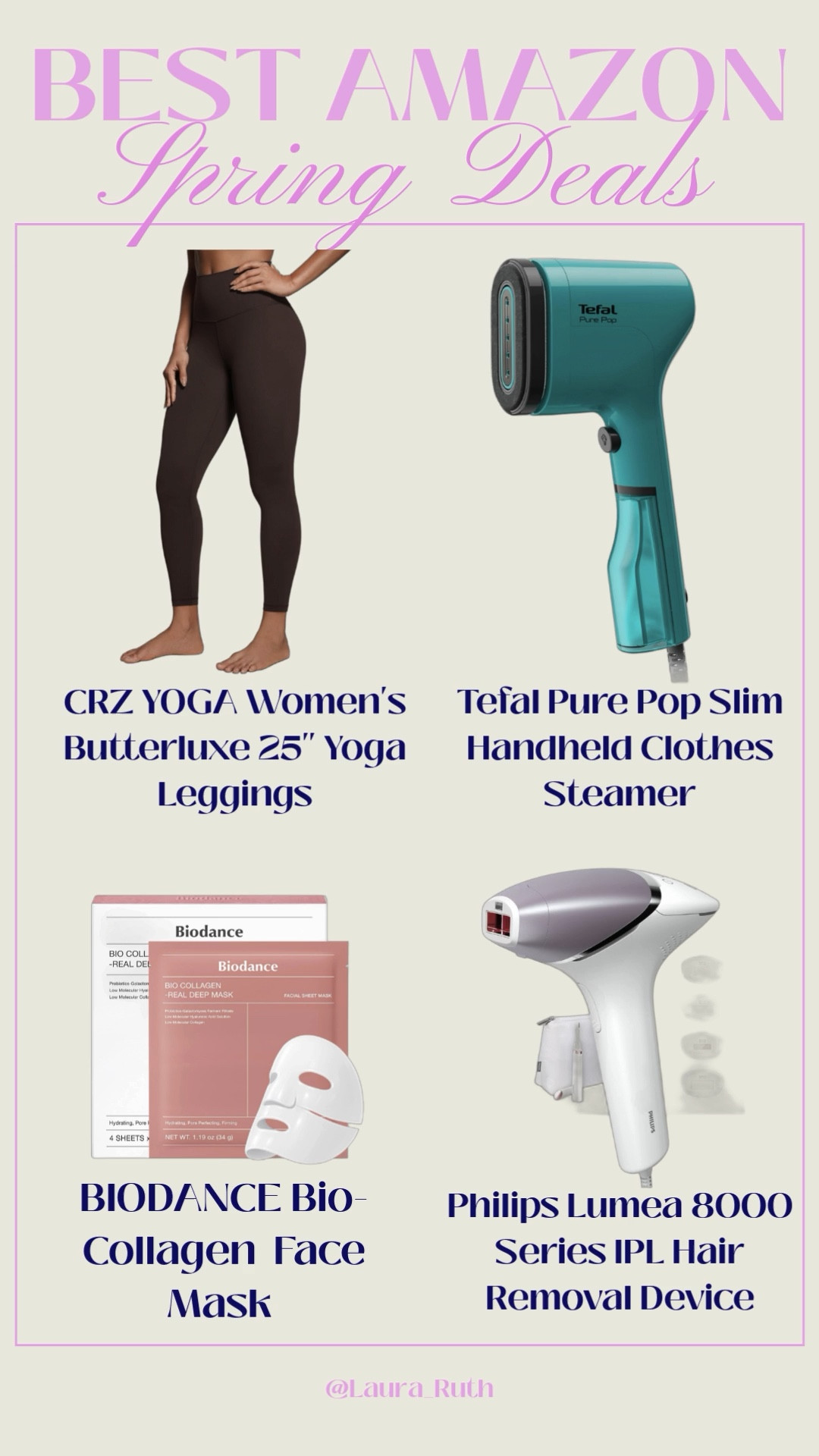 Amazon Spring Deals are too good right now 🌸✨ and I had to share a few of my absolute favourites on LTK!

From the buttery-soft CRZ Yoga leggings I practically live in, to the Tefal handheld steamer that makes getting ready so much easier. The viral BIODANCE bio- collagen face mask that gives the ultimate glow-up and the Philips Lumea IPL device for long-term hair removal at home. Such good deals right now!

Tap through on my LTK to shop everything before the Spring Day offers end 🛍️

#LTKuk #LTKspring #LTKbeauty