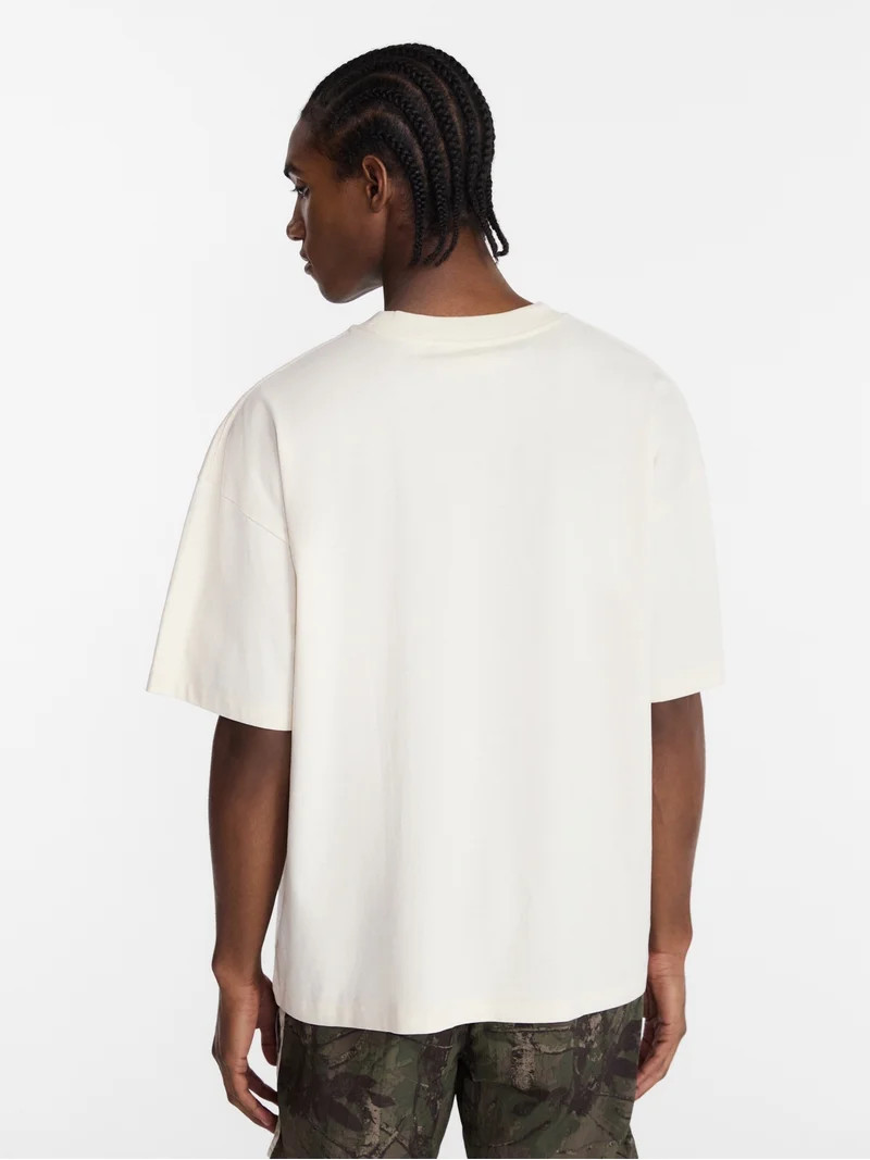 No Boundaries Men's Oversized Boxy Tee with Short Sleeves, XS-4XLT | Walmart (US)