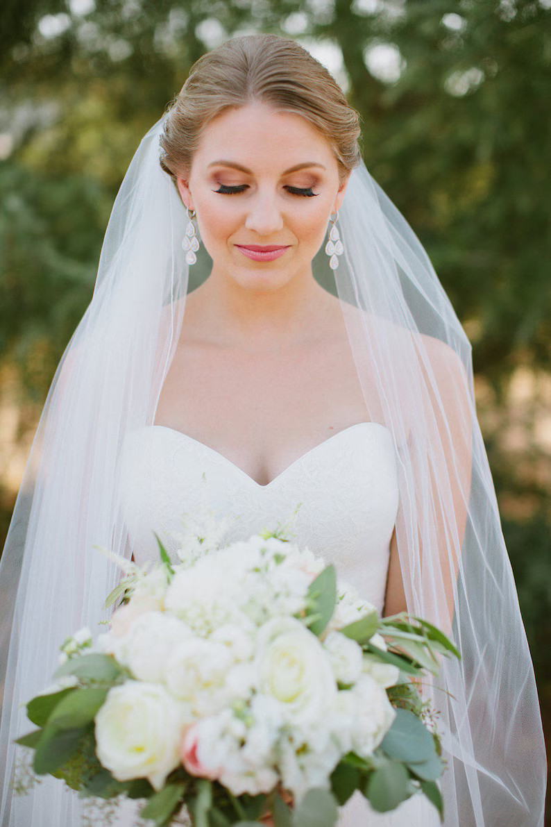 Soft Pencil Edge Veil - Etsy | Etsy (US)