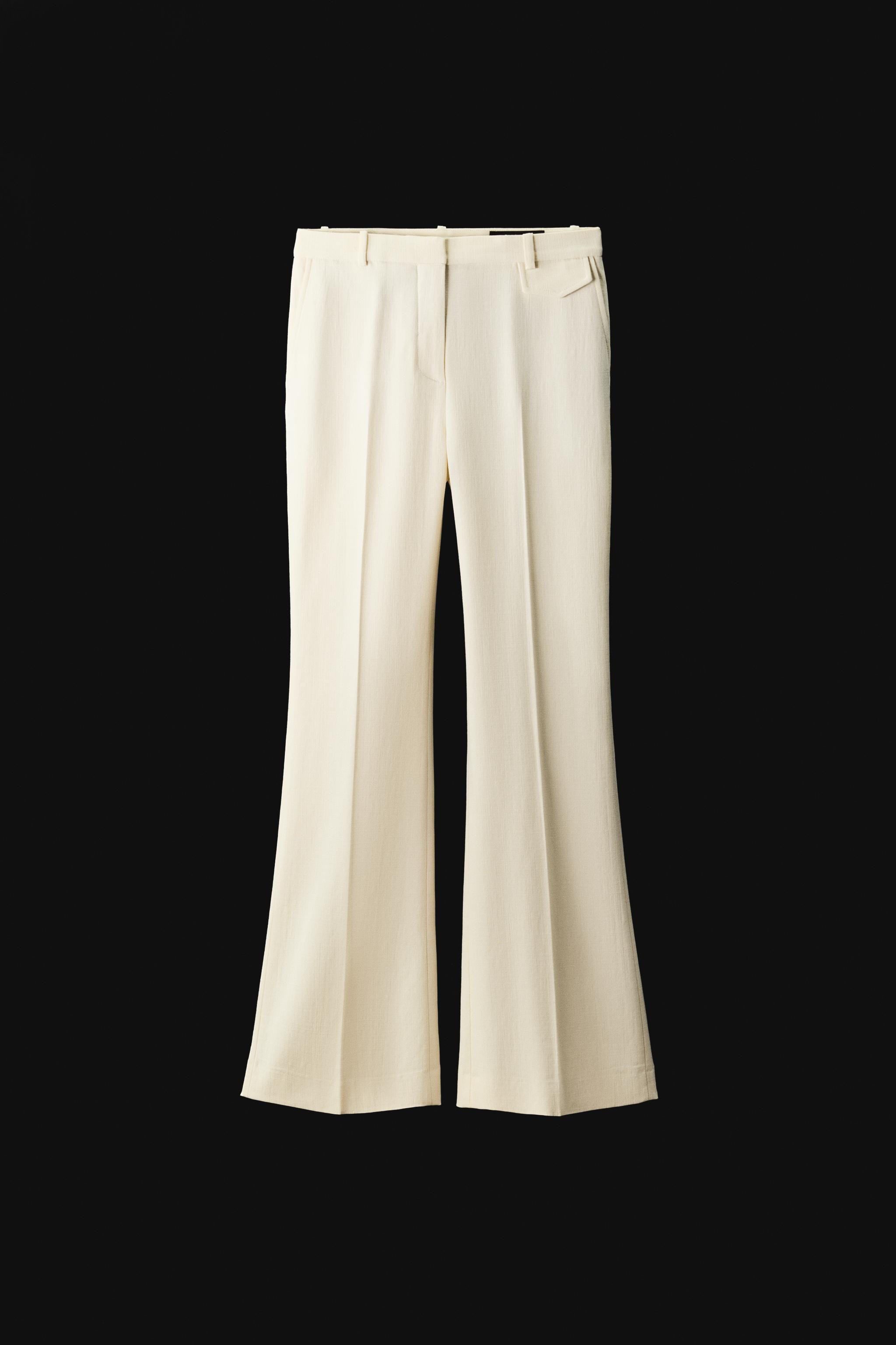 ZW COLLECTION LOW-RISE FLARE PANTS | Zara US