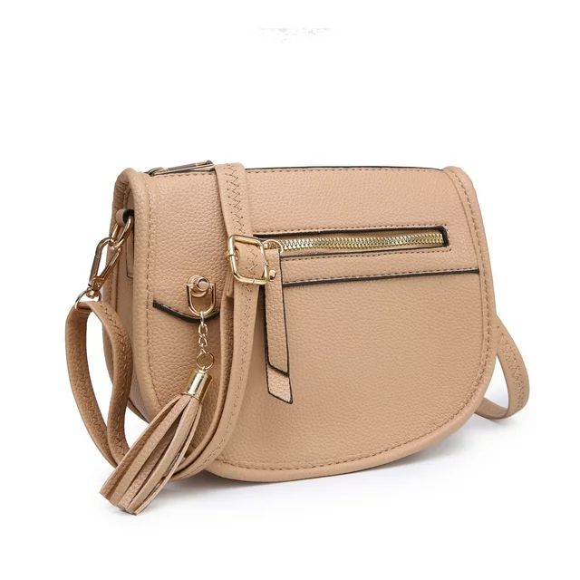 XB Mother Top Zipper Crossbody Handbag Shoulder Purse for Women Vegan Leather Saddle Purse Messen... | Walmart (US)