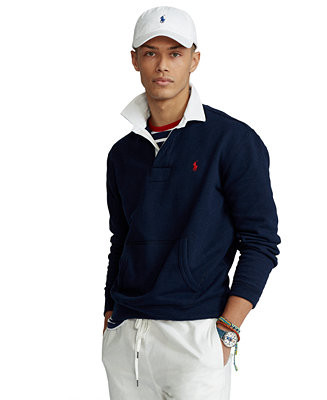 Polo Ralph Lauren Men's RL Fleece Rugby & Reviews - Casual Button-Down Shirts - Men - Macy's | Macys (US)