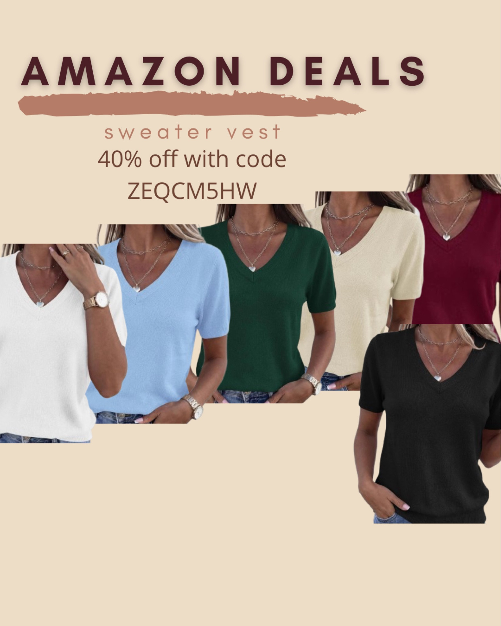 $18 ends 5/5

Amazon fashion
Amazon deals
 Vneck top
Lightweight sweater


#LTKSaleAlert