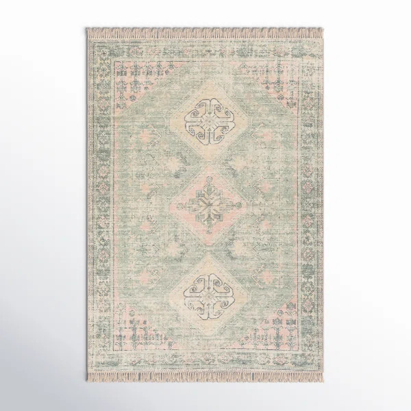 Tucson Oriental Flatweave Green/Khaki Area Rug | Wayfair North America