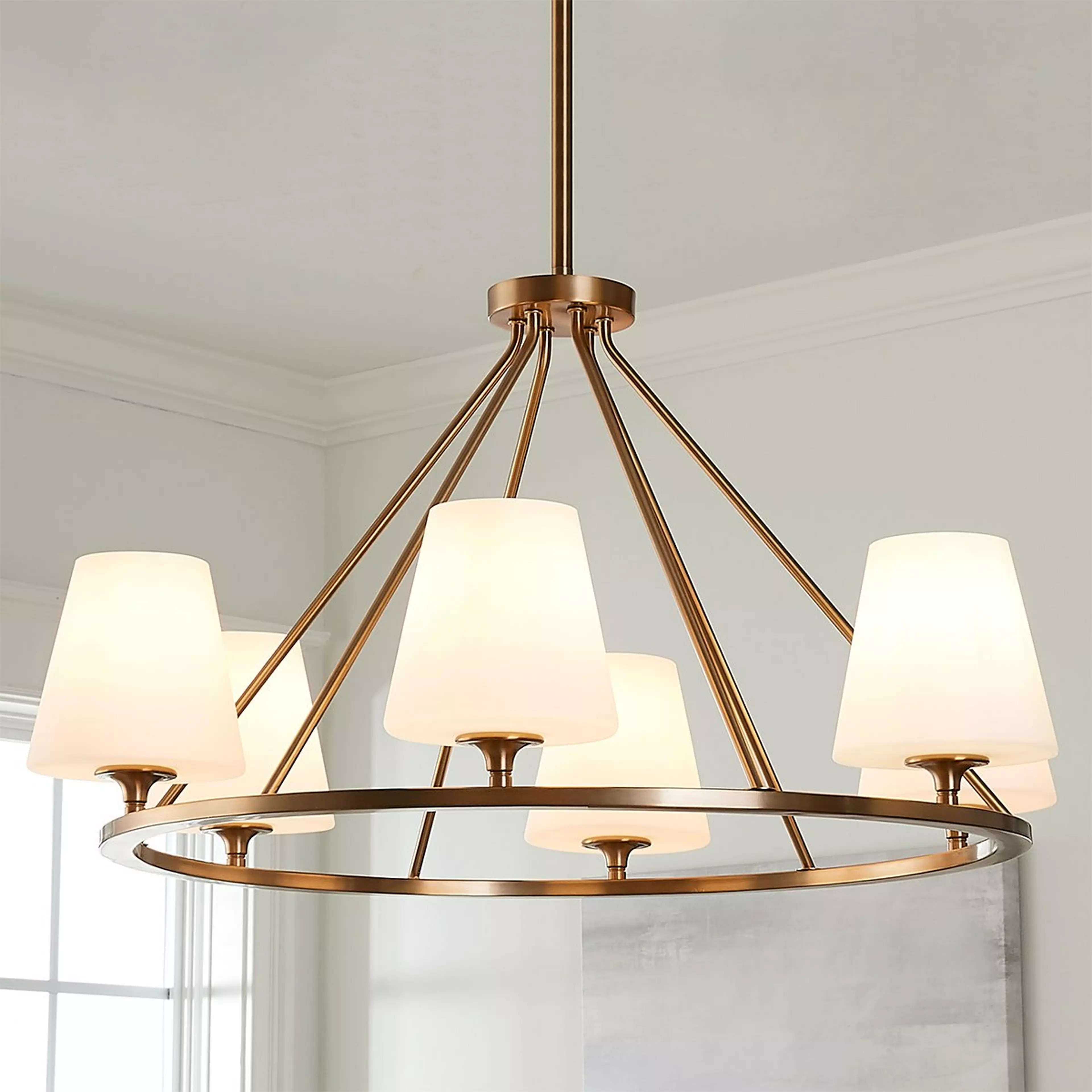 Transitional Jamestown Chandelier | Shades of Light