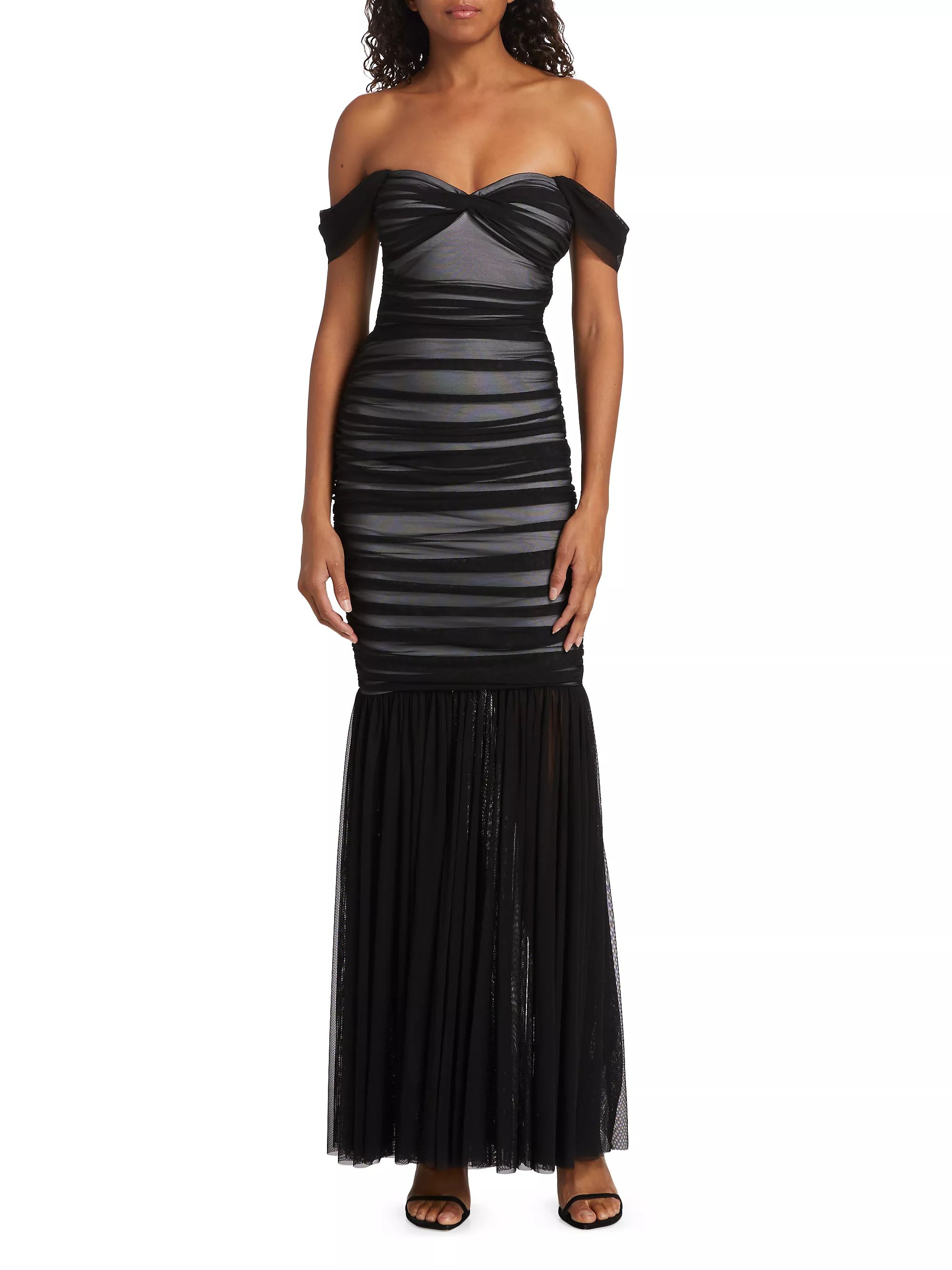 Walter Off-The-Shoulder Fishtail Gown | Saks Fifth Avenue