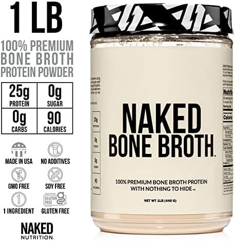 Naked Bone Broth – Beef Bone Broth Protein Powder – 20g Protein, Only 1 Ingredient – Gut He... | Amazon (US)