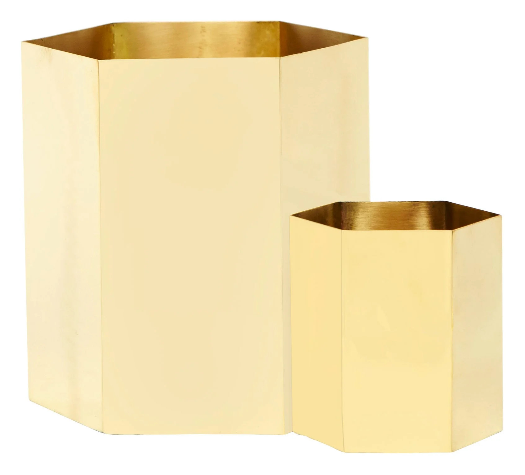 Brass Hex Containers | Jayson Home