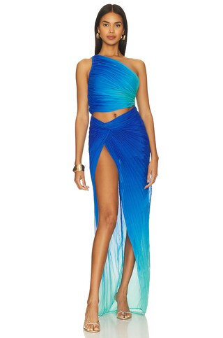 X Revolve One Shoulder Top in Cobalt & Blue | Revolve Clothing (Global)