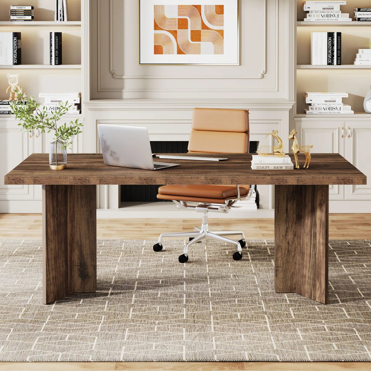 Ragusa 63-Inch Rectangle Computer Desk | Wayfair North America